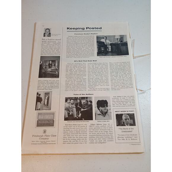 Vintage Saturday Evening Post Magazine November 21 1959 Builders Thornton Utz - Picture 6 of 11